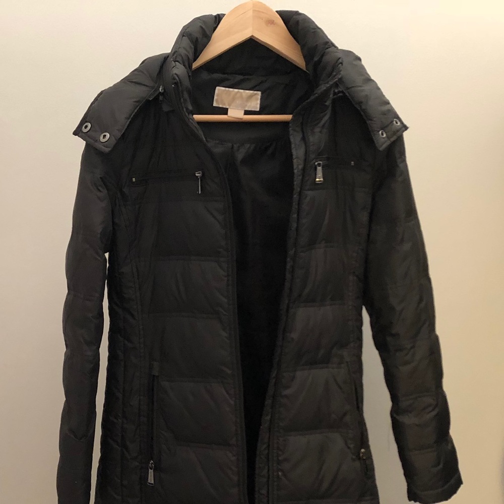 Black Michael Kors puffer jacket